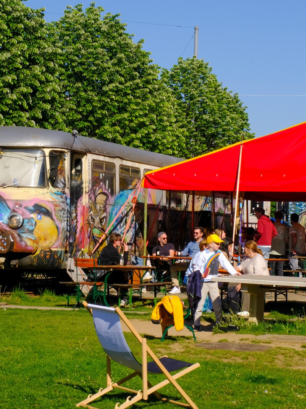 Übersicht des Wagons und der Bänke Pop up Office 2025