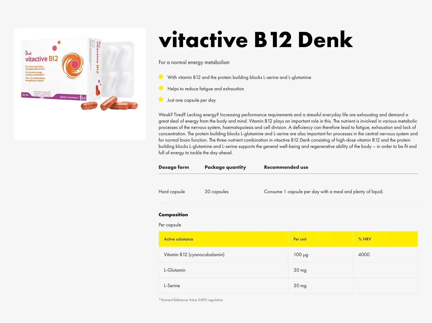 Denk Pharma Produktmatrix