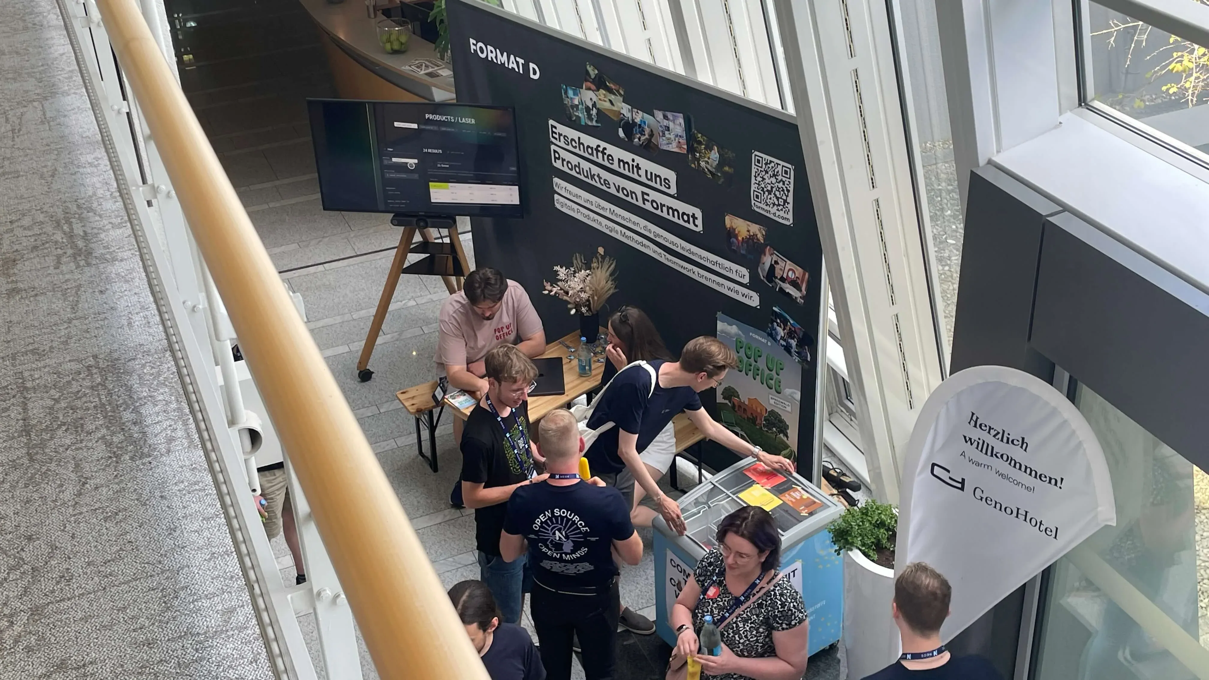 Format D Stand auf Neos Conference von oben