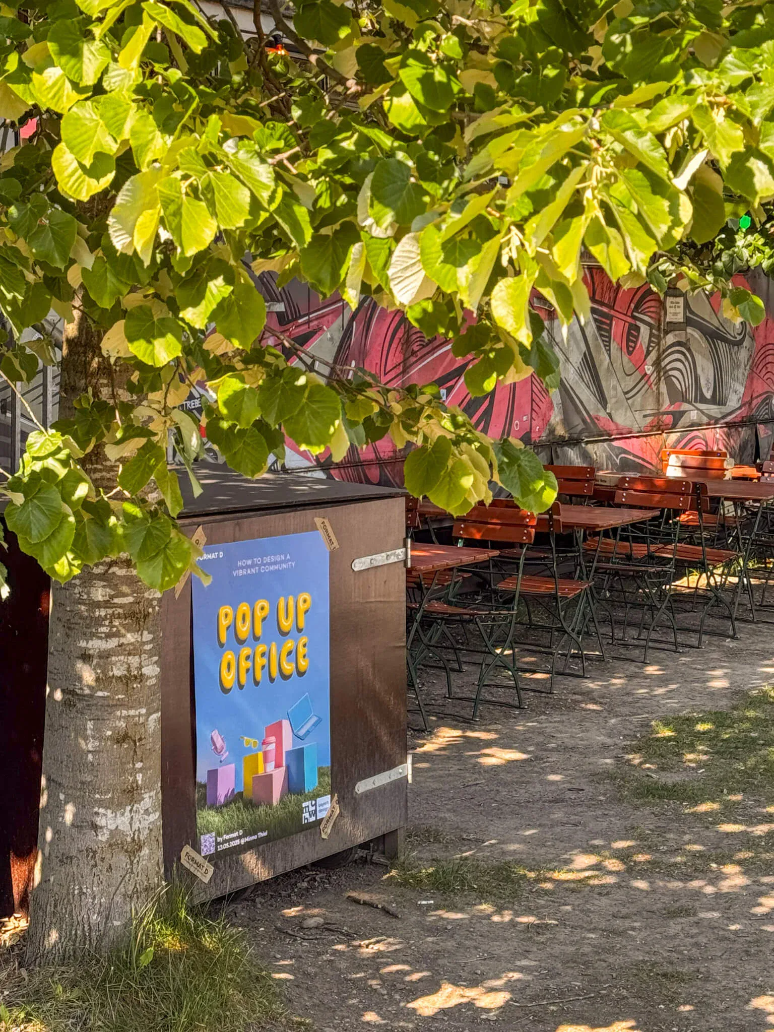 Plakat mit Außenansicht