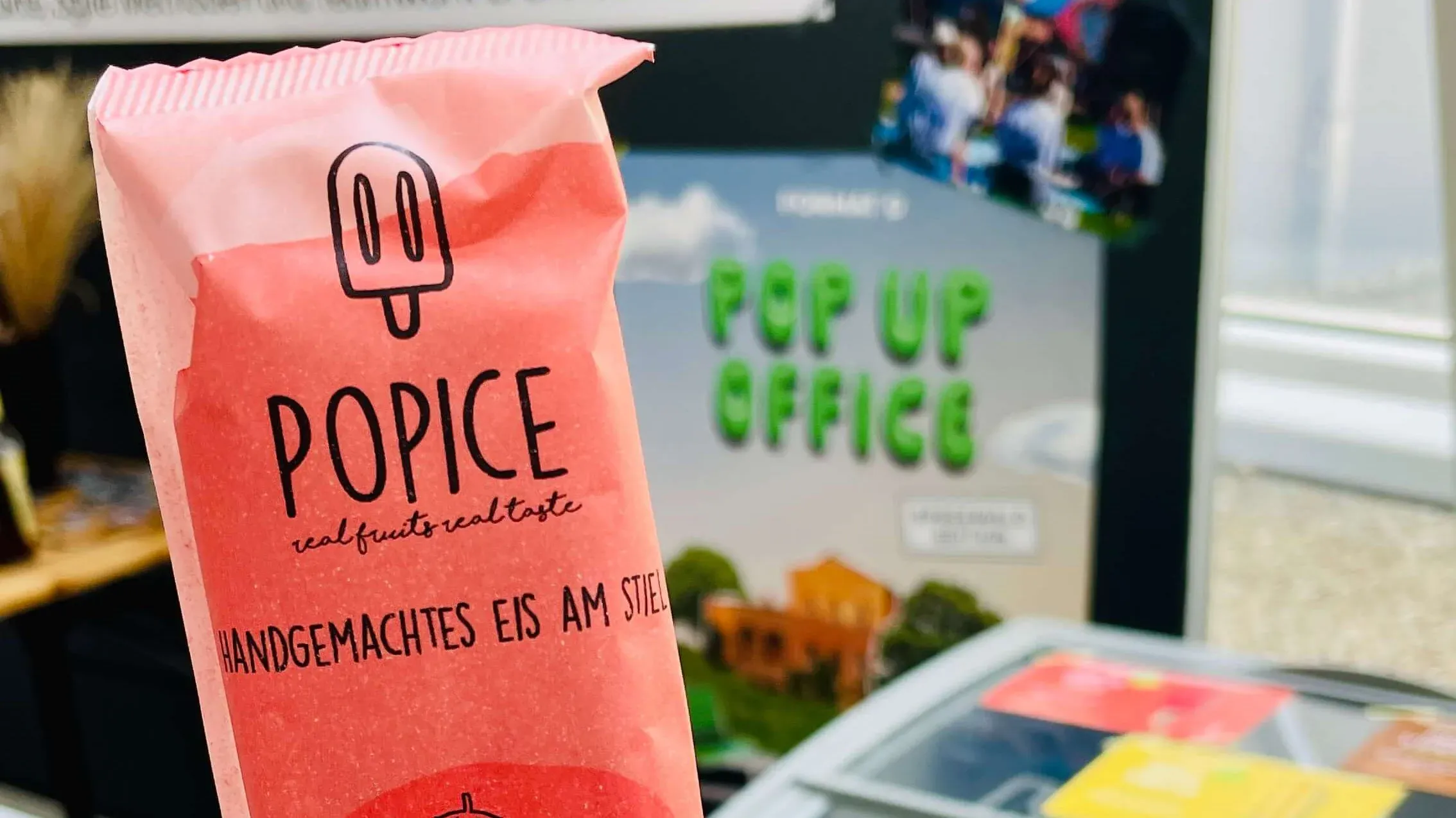 Eis am Stil von Pop Ice